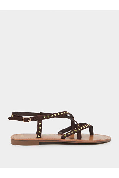 Styli Studded Flat Sandals