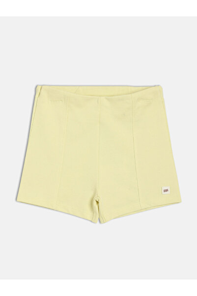 MINI KLUB By Styli Girls Plain Cotton Knitted Shorts