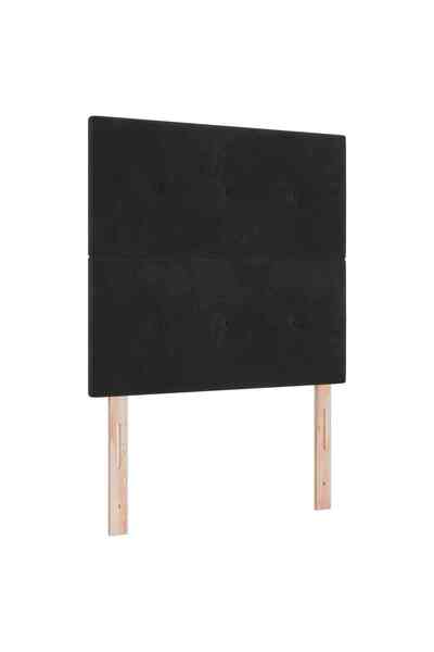 vidaxl Tăblie LED cu benzi LED Manual Negru 100 cm Catifea