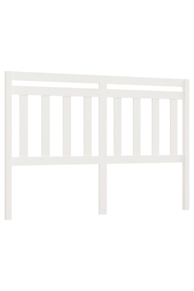 vidaxl Tăblie de pat, alb, 166x4x100 cm, lemn masiv de pin