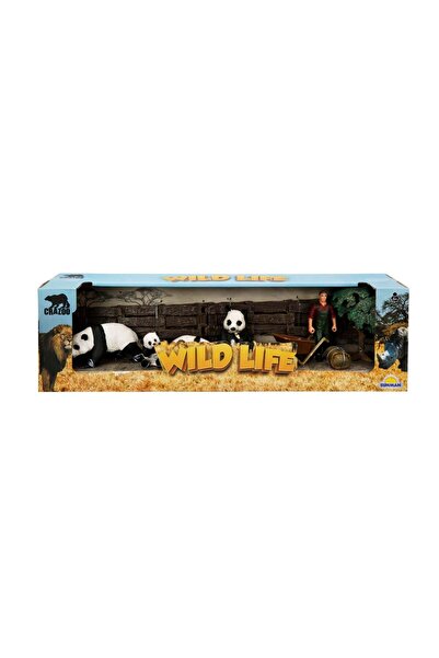 Crazoo Set animale din jungla cu figurina, Crazoo, Panda