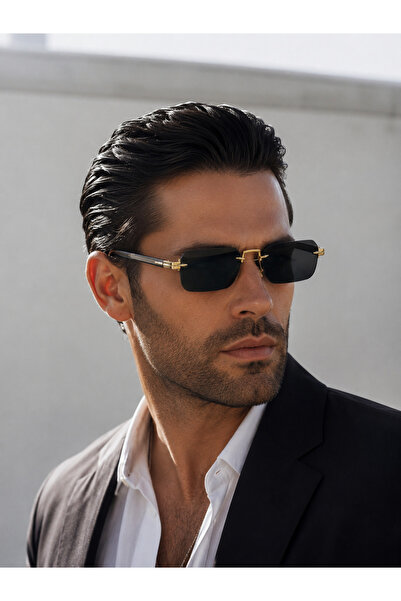 LOOKUP Kaus- Men's Sunglasses New Season Vintage Uv 400 Sun Protection Black ...