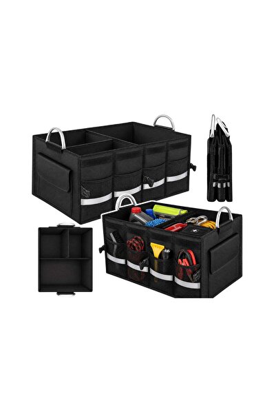 LEAN Geantă pliabilă pentru portbagaj auto, 50 l, negru, 30866
