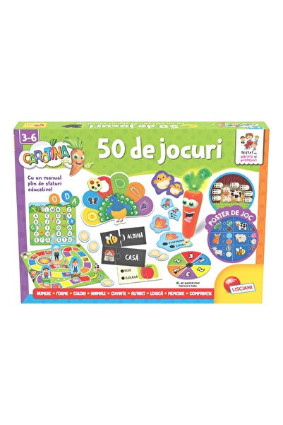 Lisciani Set 50 jocuri educative, Lisciani, Carotina, Creionul interactiv