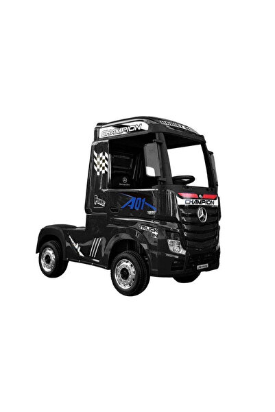 LEAN Camion electric Mercedes Benz Actros, negru, 5235