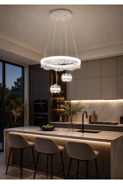 Grecia Three-Color Integrated Velora Chandelier with Direct Delivery 40cm |  ...