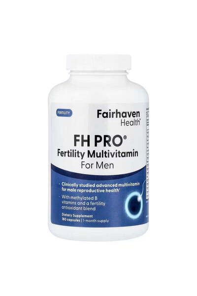 Fairhaven Health FH Pro Fertility Multivitamin for Men With methylated B vita...