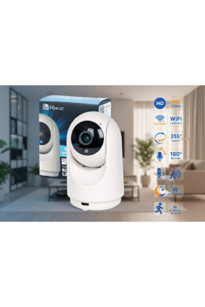 s-Eye LSC Rotating WiFi Surveillance Camera - HD 1296P, Night Vision, Two-Way...