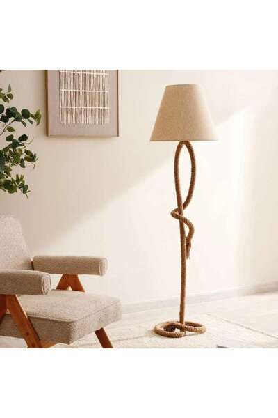 PAN HOME Okra E27 Floor Lamp 43x160cm - Natural