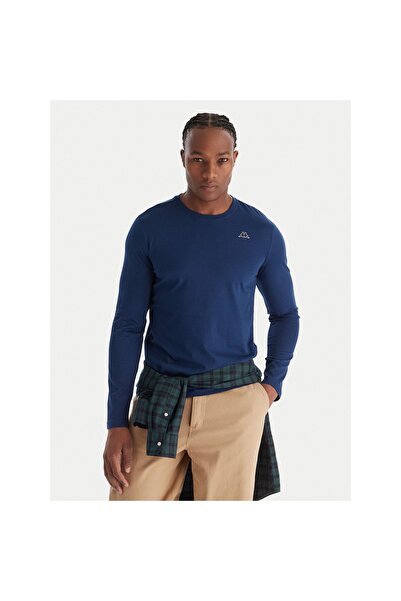 Robe Di Kappa Bluză cu mânecă lungă pentru bărbați 631189W Albastru