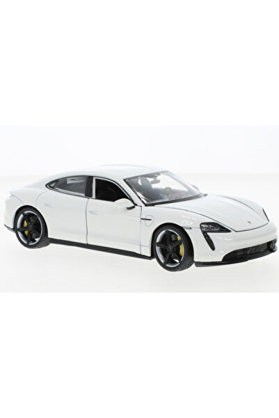 WELLY Mașină model albă la scară 1:24 Porsche Taycan Turbo S