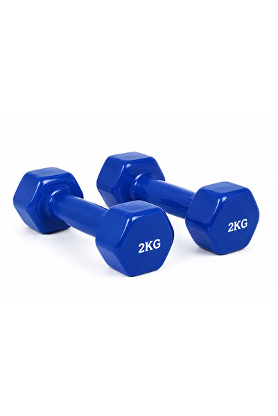 Volcan fitness Vinyl Hex Dumbbell 2 KG (1 Pair) – Non-Slip Neoprene Coated Ha...