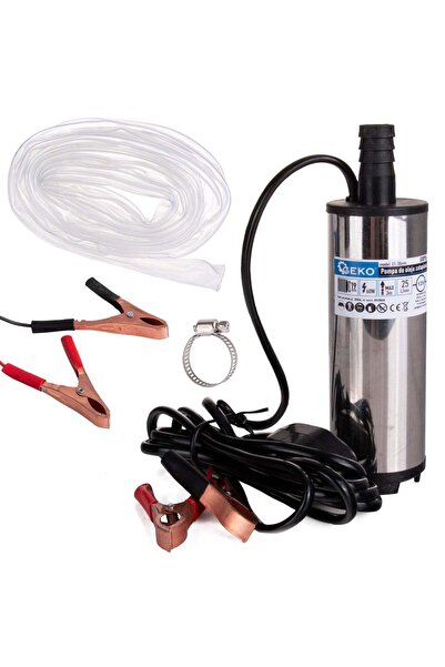GEKO Pompă electrică submersibilă pentru transfer combustibil, 12 V, 52 mm, c...