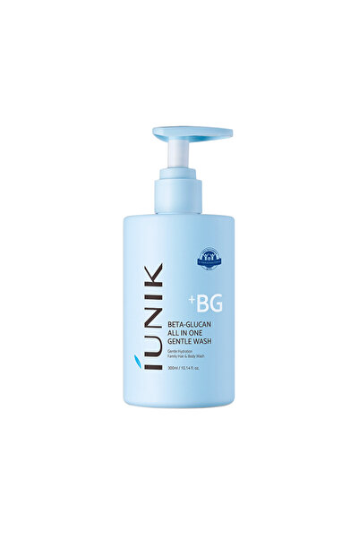 iUNIK Beta Glukan All In One Jemný mycí gel, 300 ml - jemný mycí gel na oblič...