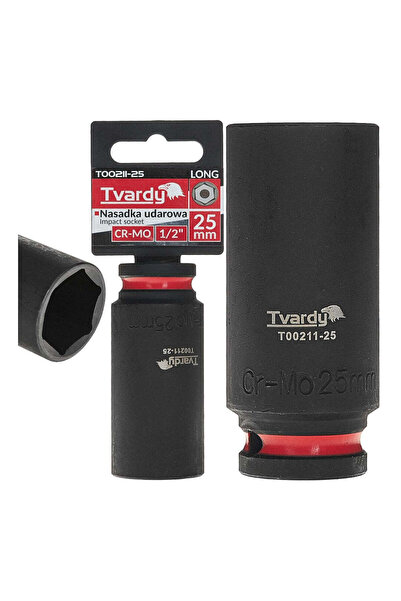 Tvardy Cheie tubulară de impact cu 6 puncte 1/2 ", 25 mm, Cr-Mo, T00211-25