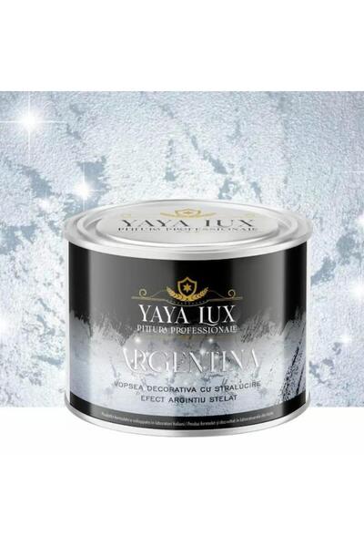 YaYa Color Vopsea Decorativă de Lux Argentina, Argintiu, cu Efect 3D Stelat, ...
