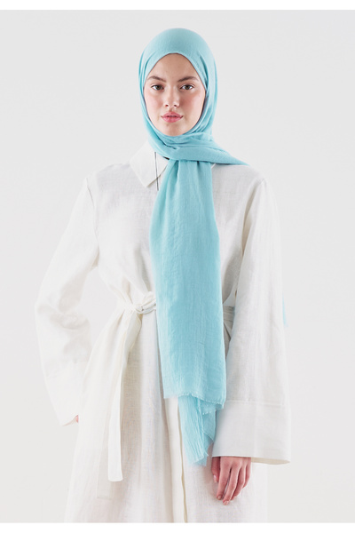 Freshscarfs Ντουμπάι Πρέμιουμ Σάλι Ουρανού Μπλε