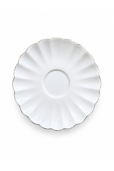 Kütahya Porselen Bone Luz Tea Plate 11.50cm Platinum Gilded Single
