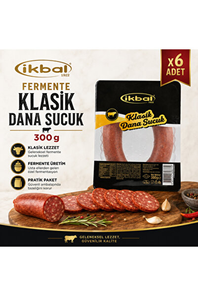 İkbal Klasik Dana Sucuk (300 g) x6 adet