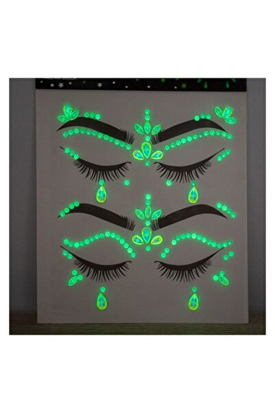 OEM Strasuri autocolante Glow in the Dark pentru față și corp, argintii, iriz...