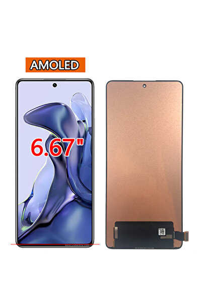 Choice4 شاشة AMOLED جديدة بدون إطار مقاس 6.67 بوصة لـ 11T، شاشة LCD مع لوحة ل...