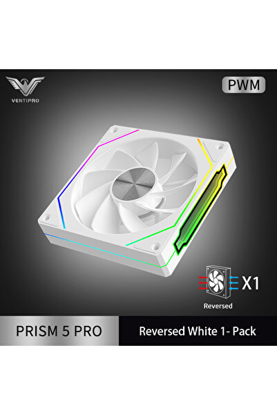 Choice A-RGB Other White Reversed 1Pack Prism 5 PRO 120mm ARGB Addressable RG...