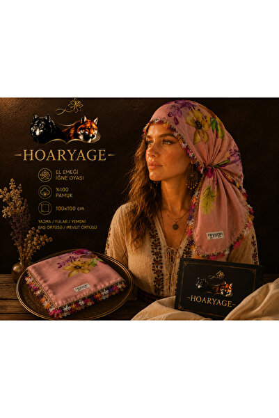 Cenk Handmade Needlework Writing, Scarf, Yemeni, Mevlit Cover, Head Cover, 4 ...