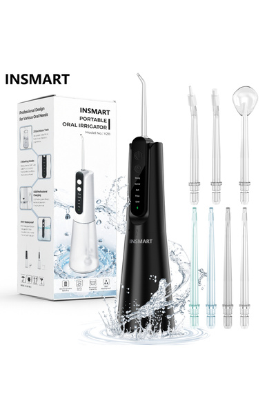 Choice4 black INSMART Water Flosser Dental Portable Oral Irrigator Water Flos...