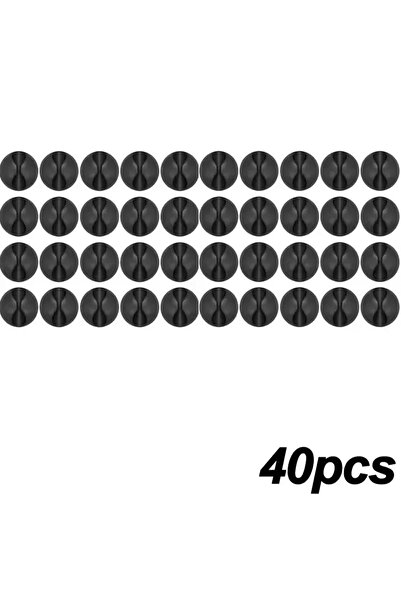 Choice4 40x Black 50/10PCS Self-adhesive Wire Fixer Cable Organizers Cable Ho...