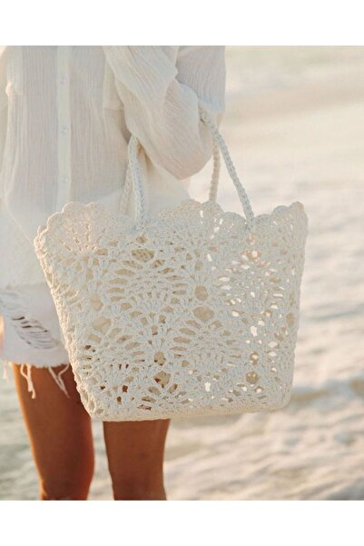 ARTTMACRAME Women's Hand-Knitted Bag – Stylish, Lightweight, Handmade Bag Sui...