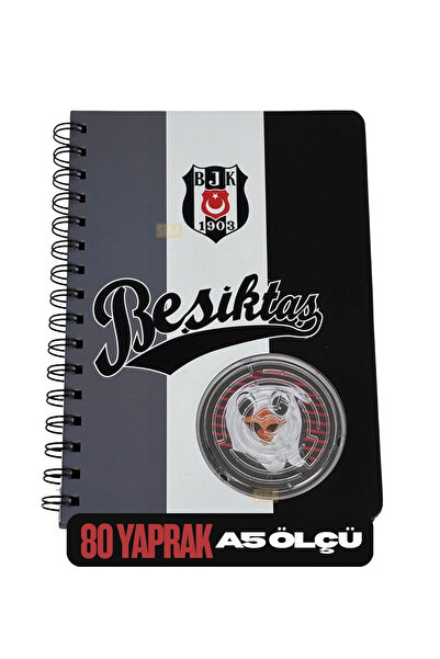 Beşiktaş Blocnotes cu copertă rigidă din carton, cu spirală metalică, format ...