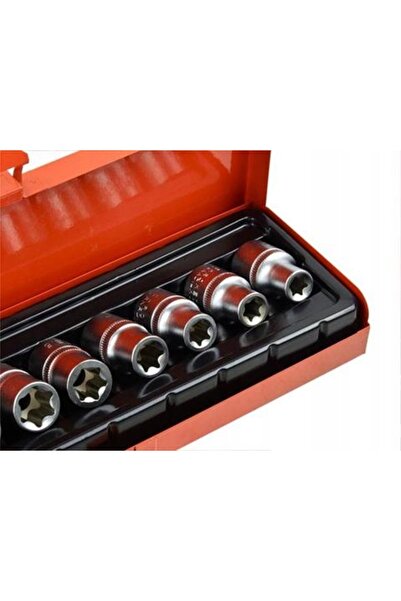 NO BRAND Set de chei Torx E și capete E10-24 1/2 9el.