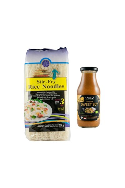 Yakso Pachet wok asiatic – Sos bio dulce din soia 240ml + Tăiței subțiri din ...