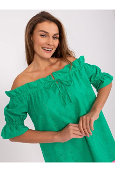 LAKERTA Bluza Dama, LAKERTA, Bumbac, Maneca scurta, Verde, model LK-BZ-509355...