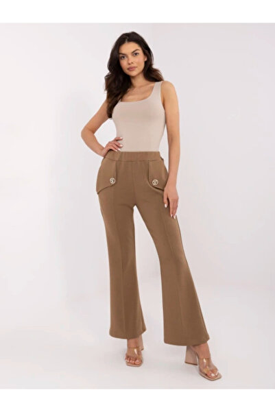 Italy Moda Pantaloni Dama, ITALY MODA, Poliester, Maro deschis, model DHJ-SP-...