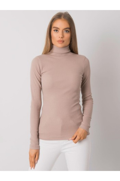 rue parıs Bluza Dama, RUE PARIS, Bumbac, Maneca lunga, Bej inchis, model RV-B...