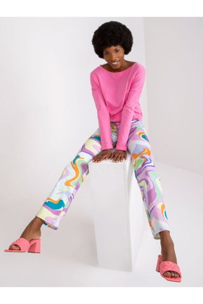 Basic Feel Good Women's Blouse, BASIC FEEL GOOD, Cotton, Long Sleeve, Pink, m...