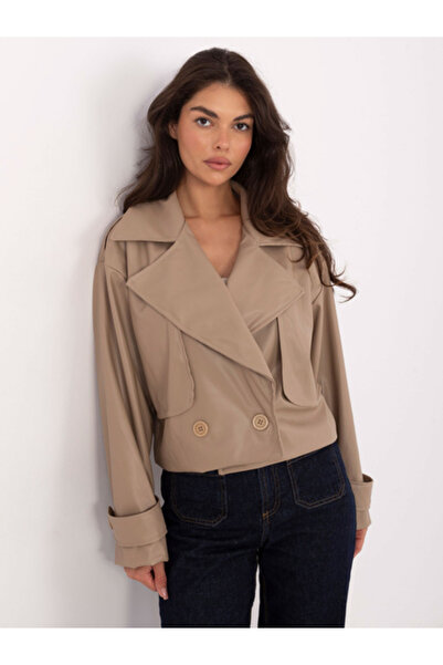rue parıs Jacheta Dama, RUE PARIS, Poliester, Maneca lunga, Bej, model IT-KR-...