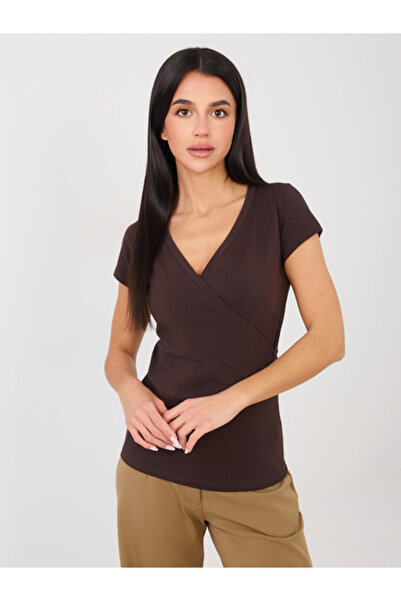 Basic Feel Good Tricou Dama Mini, Petrecuta, BASIC FEEL GOOD, Maro Casual Mod...