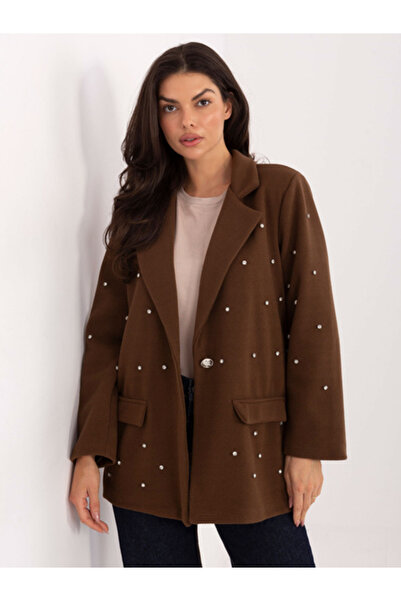 Italy Moda Women's Jacket, ITALY MODA, Polyester, Applications, Brown, model ...