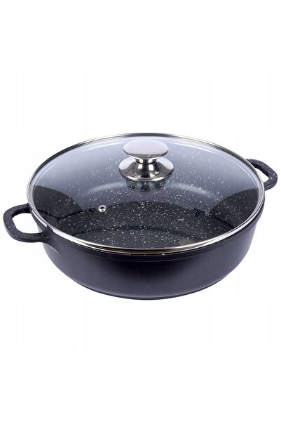 Orionis Tigaie GRANITĂ rotundă pentru prăjit, fript, copt, ORION GRANDE 28cm