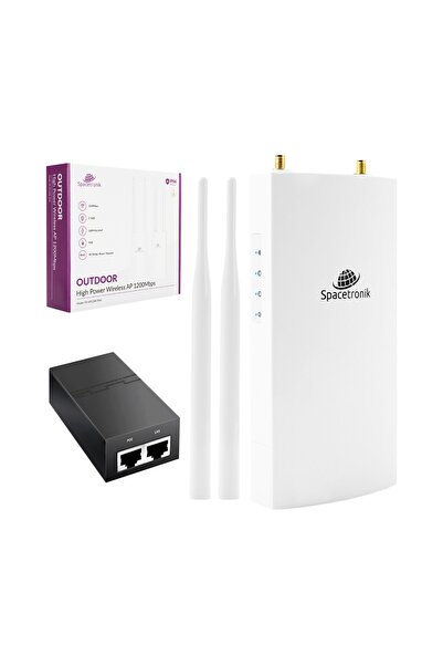 Spacetronik Punct de Acces Exterior 1200Mbps IP66 4 în 1 WiFi 5 POE MIMO-OFDM