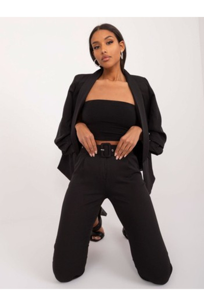 Och Bella Women's Pants, Och Bella, Polyester, Elegant, Black, model TW-SP-BI...