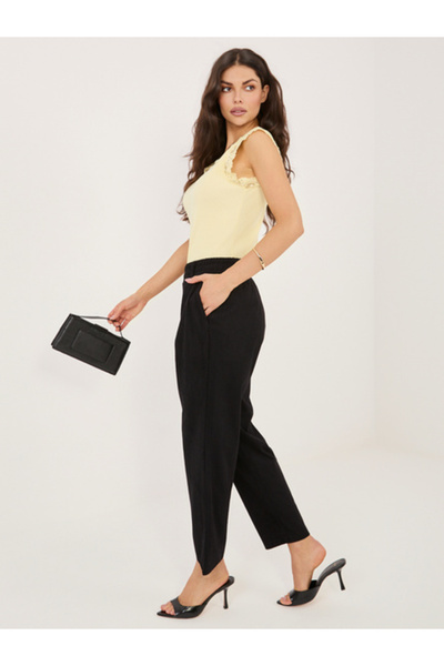 rue parıs Women's Pants, RUE PARIS, Polyester, Black, model RV-SP-A1311.60