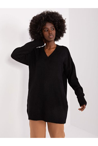 BADU Pulover Dama, BADU, Acril, Maneca lunga, Negru, model BA-SW-0577.02P