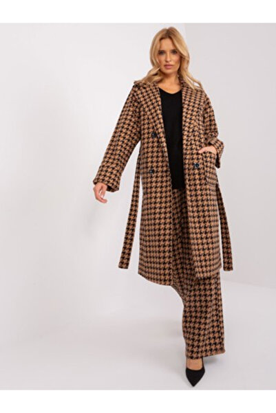 LAKERTA Women's Coat, LAKERTA, Cotton, Long Sleeve, Camel, model LK-509407.96P