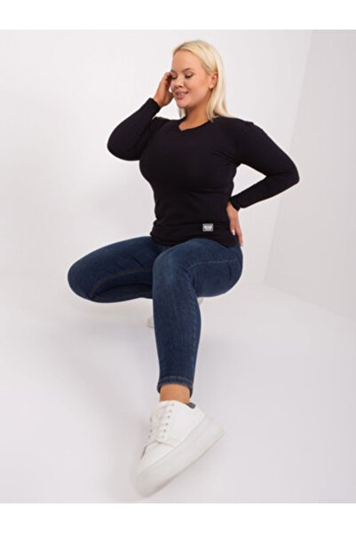 Relevance Bluza Dama, RELEVANCE, Bumbac, Maneca lunga, Negru, model RV-BZ-925...