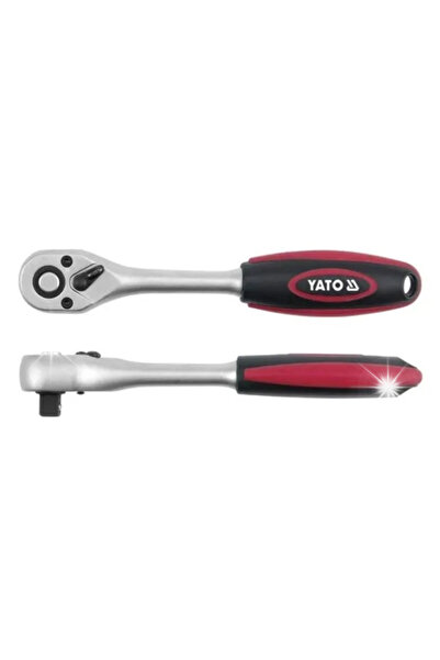 yato Cheie tubulară dreaptă 1/2'' cu 72 de dinți, 265mm, cu mâner, pentru cap...