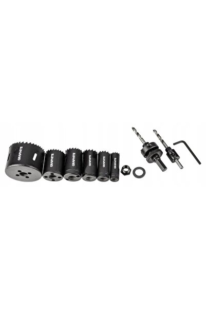 graphite Burghie bimetalice Co8% set de burghie coroană 9 bucăți. 19 25 30 35...