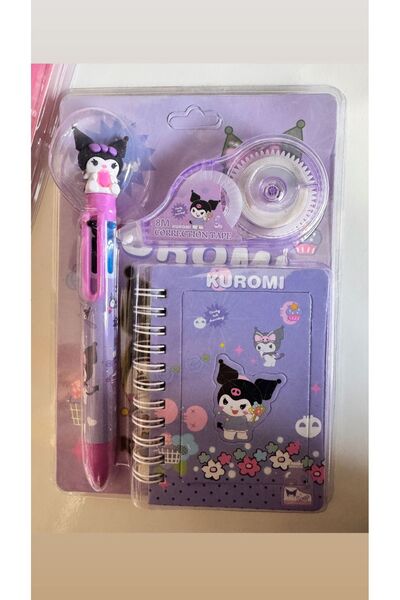 HEPBİMODA 3lü Kalem Seti Kuromi Set Hediyelik Set